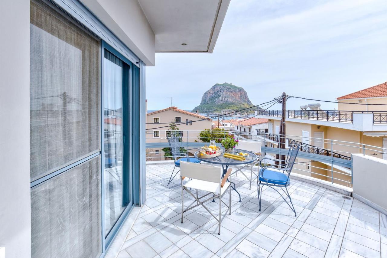 Monemvasia Modern Flat With Panoramic Sea View Exterior photo