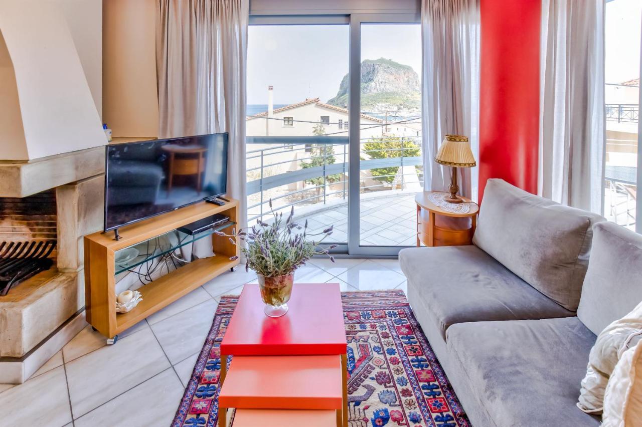 Monemvasia Modern Flat With Panoramic Sea View Exterior photo