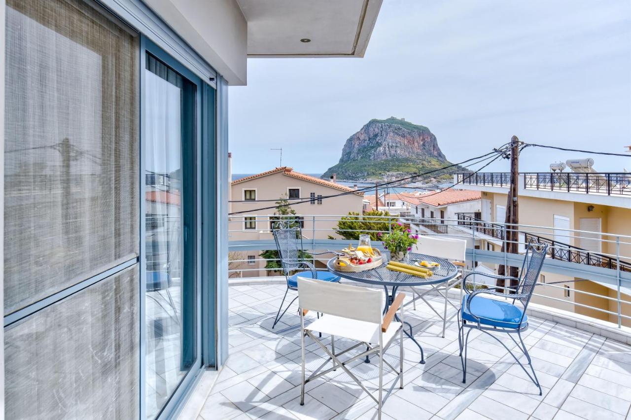 Monemvasia Modern Flat With Panoramic Sea View Exterior photo